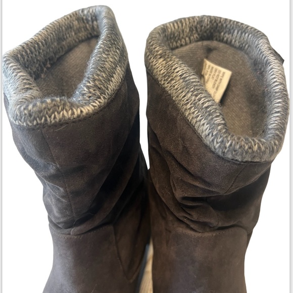 LUKEES by Muk Luks Gray Bella Bridgette Slouchy Boots size 7.5 Boho - Picture 10 of 13